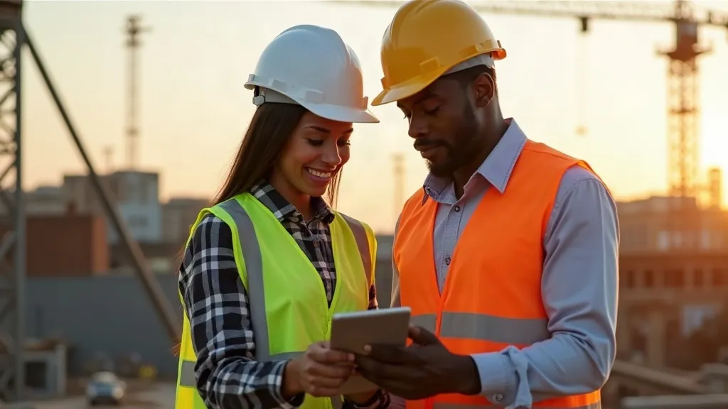 Engineering professionals at work